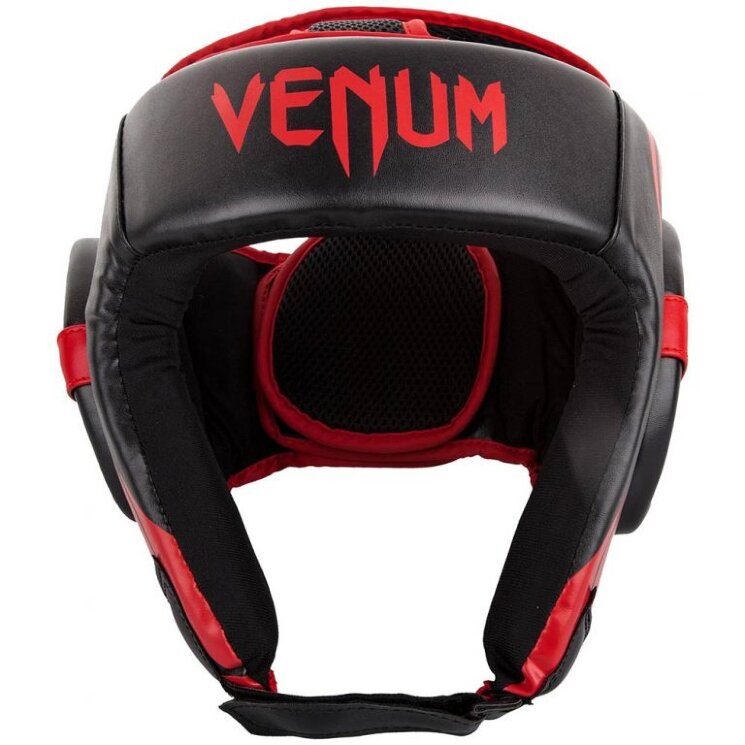 Шлем боксерский Venum Challenger 2.0 Open Face Neo Black/Red (00397)
