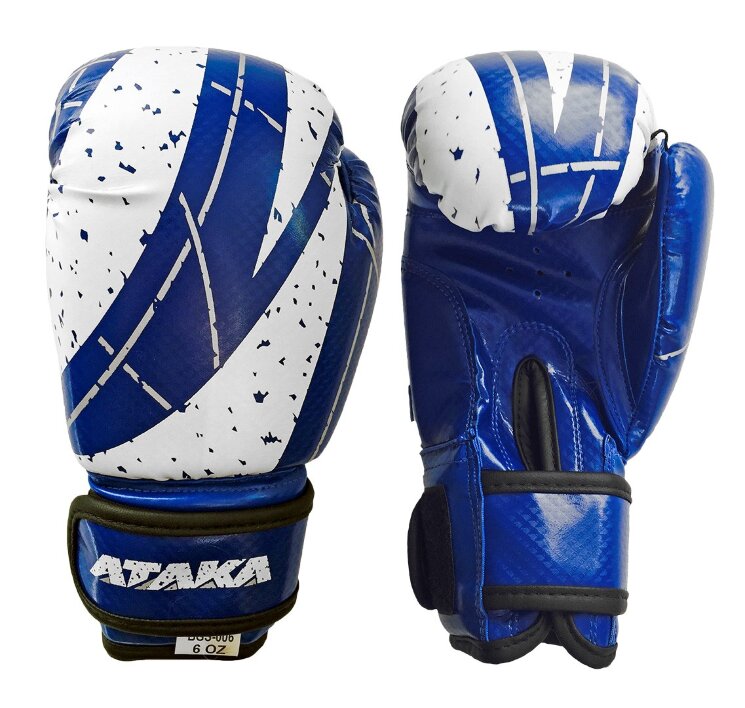 Перчатки для бокса АТАКА Carbon JUNIOR (BGS-006)