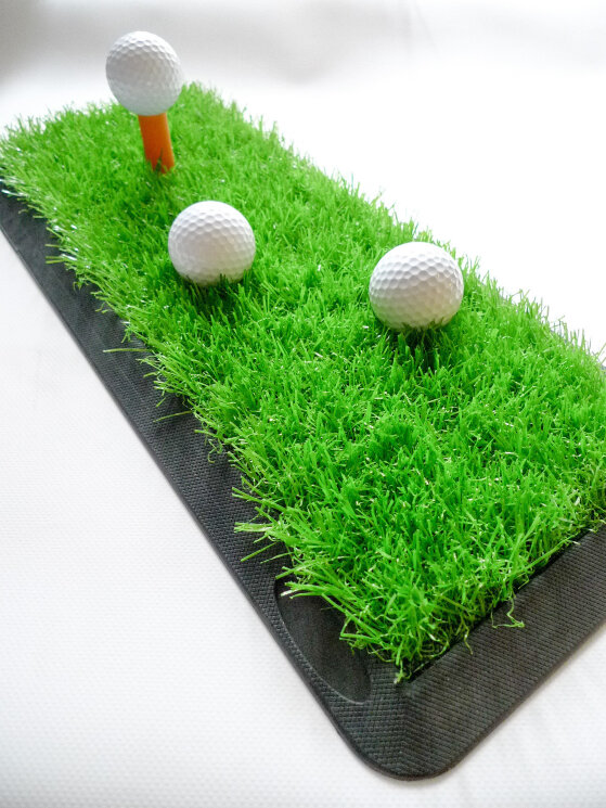 Мини-мат тренировочный ударный (47*20 см) (длинная трава) PGM Golf