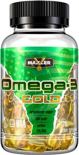 Жирные кислоты Maxler Omega-3 Gold (120 капсул)