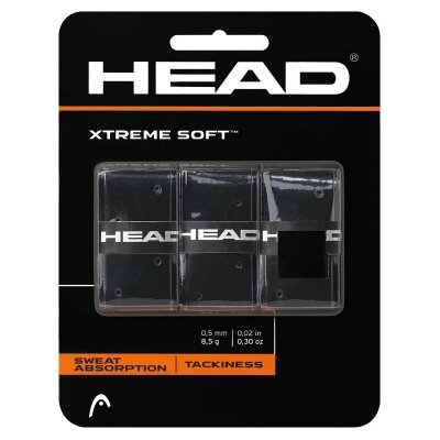 Обмотка теннисная Xtremesoft Overgrip Black HEAD (черный/синий/красный/белый/желтый)