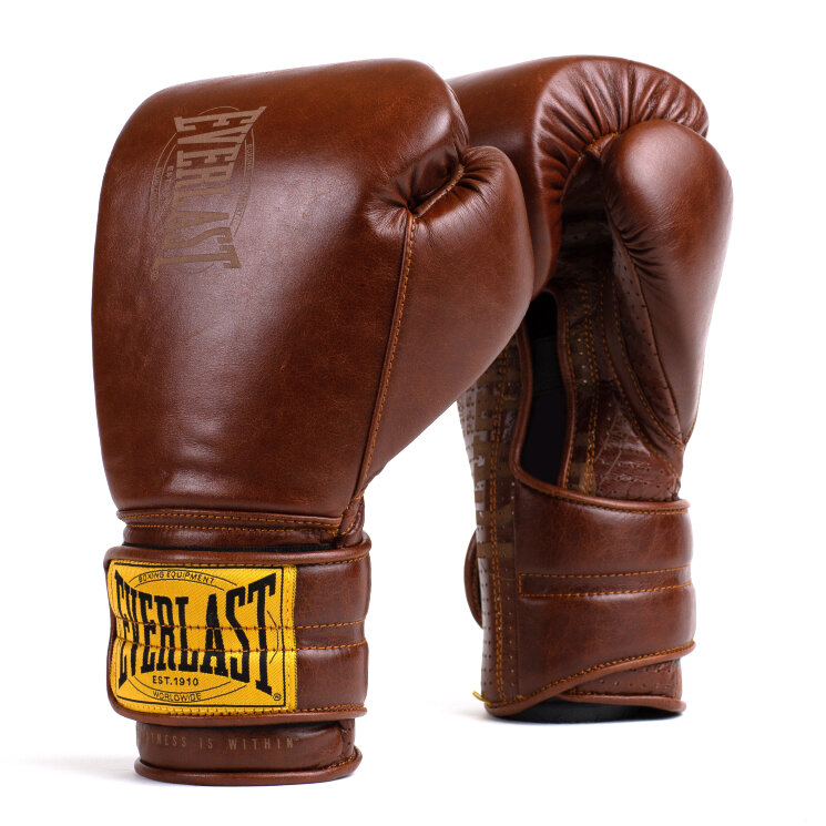 Перчатки боксерские тренировочные Everlast 1910 Classic Brown (P00002504)