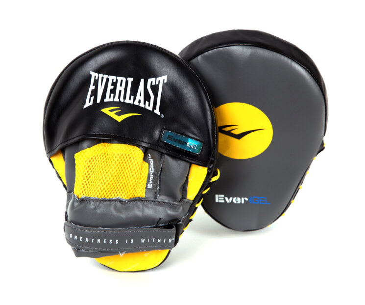 Лапы боксерские Everlast Vinyl Evergel Mantis, 24x19 см (4416GLU)