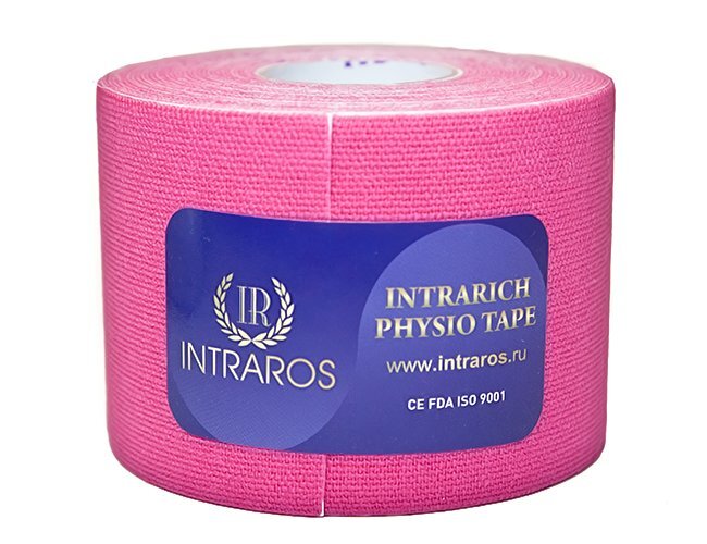 Тейп Intraros Intrarich Physio Tape (бежевый/розовый/голубой/желтый) 5 см х 5 м