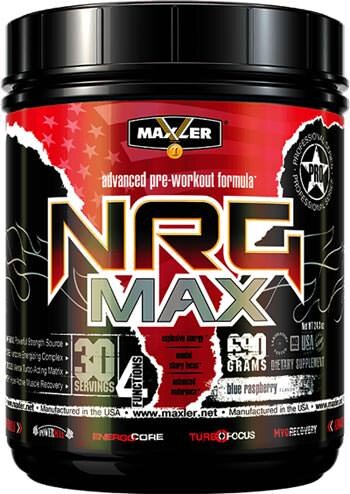 Предтренировочный комплекс Maxler NRG MAX (690 г)(голубика/фруктовый пунш)