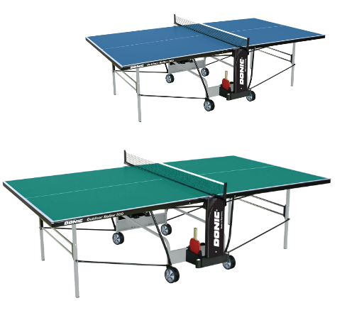 Всепогодный Теннисный стол Donic Outdoor - Roller 800 зеленый, синий (230296)