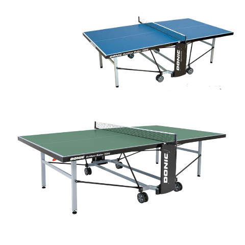 Всепогодный Теннисный стол Donic Outdoor - Roller 1000 синий, зеленый (30291)