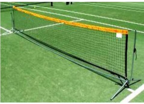 Теннисная сетка 4.5 метров с раздвижными стойками Mini Tennis Net Set 4.5 m