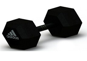 Гантель гексагональная Adidas, 2.5 кг - 20 кг (ADWT)