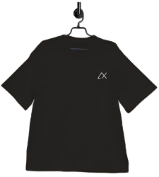 Дизайнерская футболка мужская AX Wear, черная, хлопок (AX-BK)