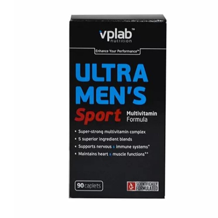Комплекс натуральных витаминов для мужчин Ultra Men's Sport (90 капсул) VP Laboratory