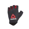 Перчатки для фитнеса Reebok (черный/красный),разм.S/M/L арт.(RAGB-13513)