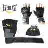 Перчатки гелевые с бинтом Everlast Evergel, желтые, черные (4355)