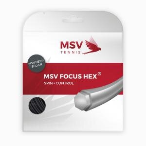 Теннисная струна Focus-Hex 1.23 Black 12m MSV