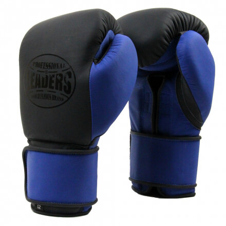 Перчатки боксерские LEADERS JapSeries Custom BK/BL 10-16 oz (JS4SMC BK/BL)