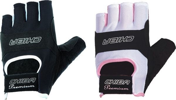 Женские спортивные перчатки Chiba Lady Line Lady Sport (М) (черный/черно белый)