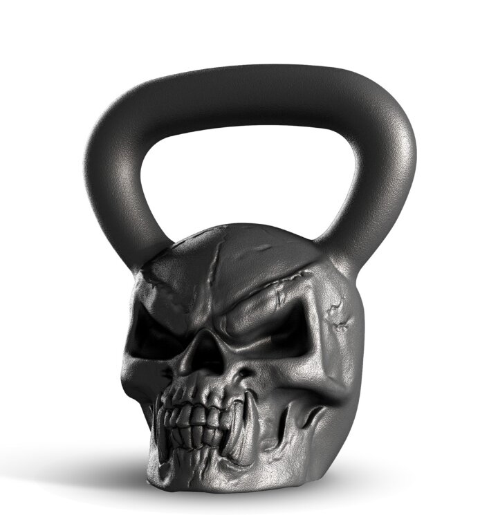  Гиря Iron Head "Череп" 16 кг, 20 кг 