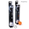 Мяч для настольного тенниса DONIC T-ONE, белые, оранжевый (6 шт)