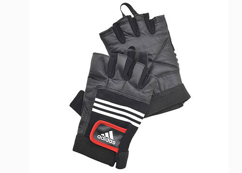 Перчатки тяжелоатлетические Adidas кожа (ADGB-12124)размеры:S/M,M/l