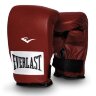 Перчатки снарядные профессиональные Everlast, красные, черные, кожа (150000U)