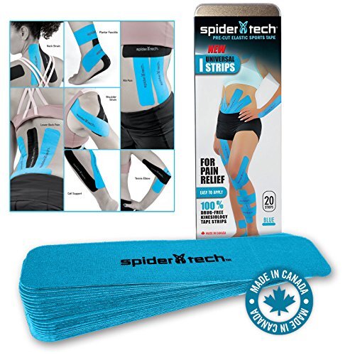 Кинезио-тейп в виде I (20 шт) SpiderTech (NS00.UI.T20.23)