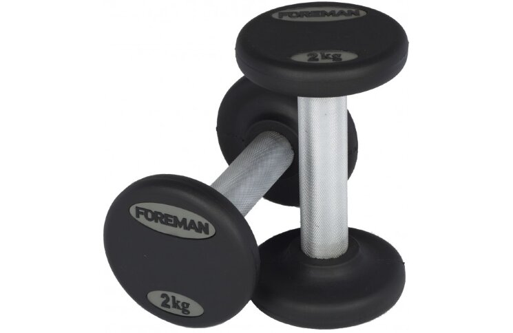 Гантели фиксированные обрезиненные FOREMAN пара (FM/ARD) 2 кг - 20 кг