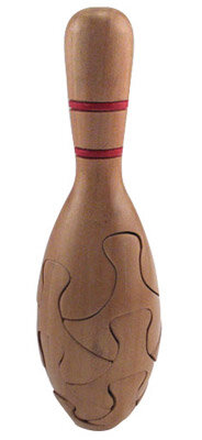 Деревянная кегля - пазл Wooden Bowling Pin Puzzle 3D Classic