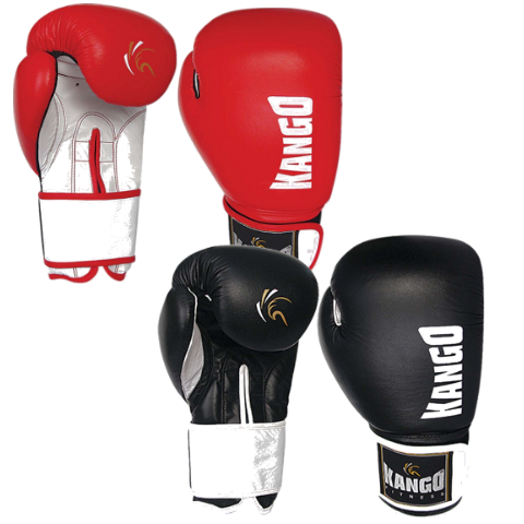 Перчатки боксерские Kango BMK-004 Red/White PU (01673)