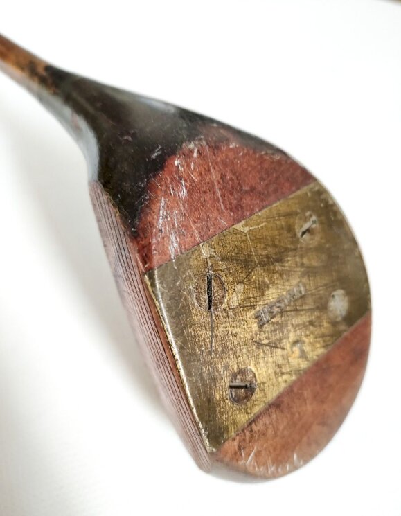 Антикварная клюшка для гольфа. Драйвер Brassie Golf Invincible