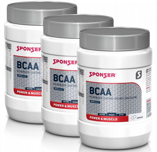 Аминокислоты Sponser BCAA (350 капсул) (вкус нейтральный)