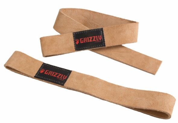 Кожаный ремни для тяги Grizzly Fitness Leather Lifting Strap (8640-00)