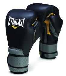 Перчатки тренировочные Everlast Ergo Foam, искожа, 12-16 oz (P00000138)